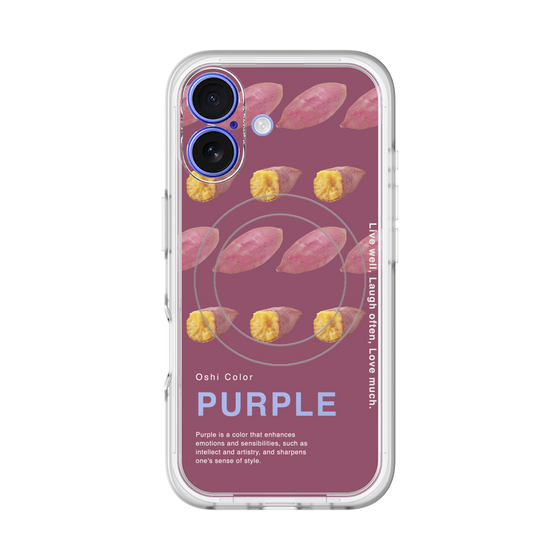 スリムプロテクションプレミアムケース with MagSafe［ PURPLE-Sweet potato ］