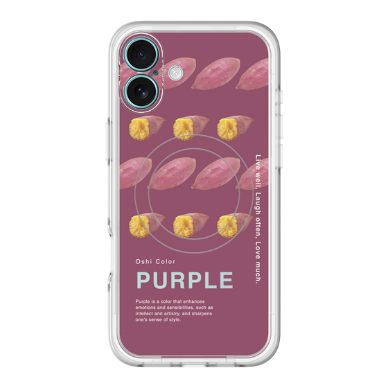 スリムプロテクションプレミアムケース with MagSafe［ PURPLE-Sweet potato ］