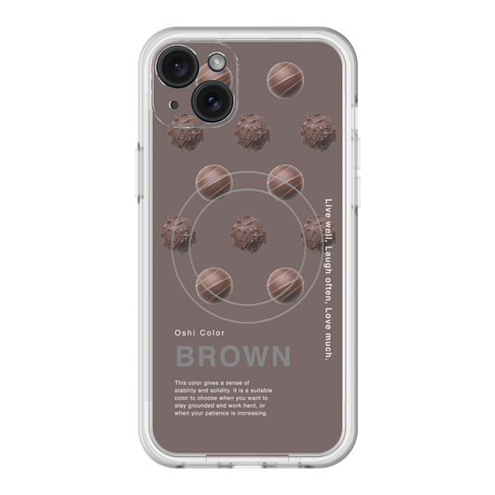 スリムプロテクションプレミアムケース with MagSafe［ BROWN-Chocolate ］