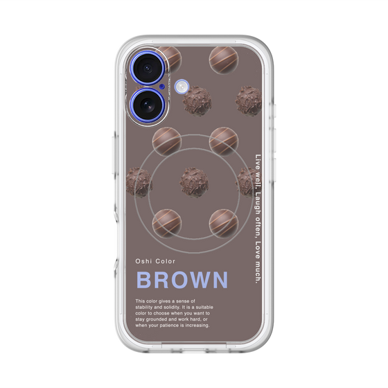 スリムプロテクションプレミアムケース with MagSafe［ BROWN-Chocolate ］