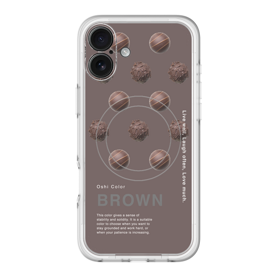 スリムプロテクションプレミアムケース with MagSafe［ BROWN-Chocolate ］