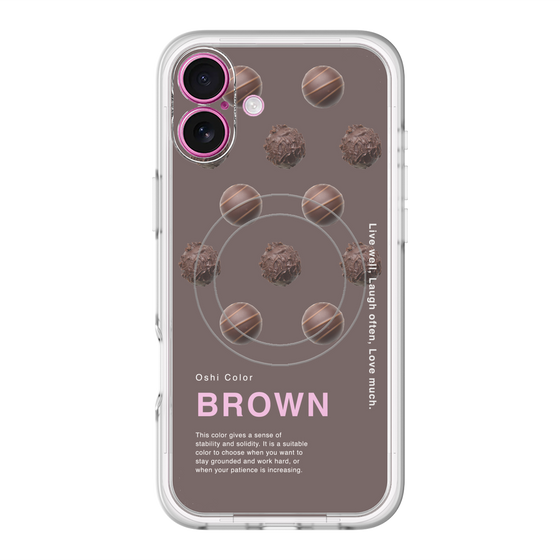 スリムプロテクションプレミアムケース with MagSafe［ BROWN-Chocolate ］