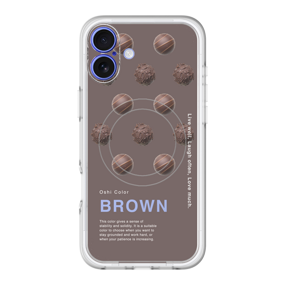 スリムプロテクションプレミアムケース with MagSafe［ BROWN-Chocolate ］