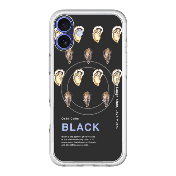 スリムプロテクションプレミアムケース with MagSafe［ BLACK-Oyster ］