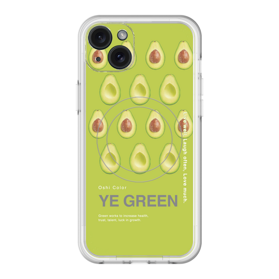 スリムプロテクションプレミアムケース with MagSafe［ YE GREEN-Avocado ］