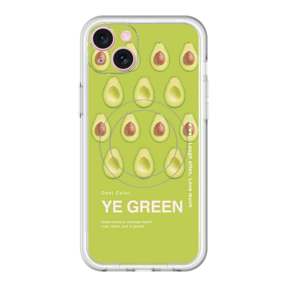 スリムプロテクションプレミアムケース with MagSafe［ YE GREEN-Avocado ］