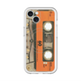 スリムプロテクションプレミアムケース with MagSafe［ RETORO CASSETTE TAPE - Skeleton Orange ］