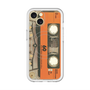スリムプロテクションプレミアムケース with MagSafe［ RETORO CASSETTE TAPE - Skeleton Orange ］