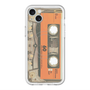 スリムプロテクションプレミアムケース with MagSafe［ RETORO CASSETTE TAPE - Skeleton Orange ］