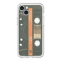 スリムプロテクションプレミアムケース with MagSafe［ RETORO CASSETTE TAPE - Opacity Black ］