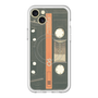 スリムプロテクションプレミアムケース with MagSafe［ RETORO CASSETTE TAPE - Opacity Black ］