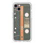 スリムプロテクションプレミアムケース with MagSafe［ RETORO CASSETTE TAPE - Opacity Black ］