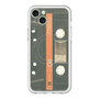 スリムプロテクションプレミアムケース with MagSafe［ RETORO CASSETTE TAPE - Opacity Black ］