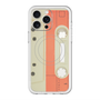 スリムプロテクションプレミアムケース with MagSafe［ RETORO CASSETTE TAPE - Opacity White ］