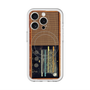 スリムプロテクションプレミアムケース with MagSafe［ RETORO RADIO - Brown ］