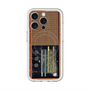 スリムプロテクションプレミアムケース with MagSafe［ RETORO RADIO - Brown ］