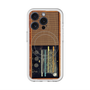 スリムプロテクションプレミアムケース with MagSafe［ RETORO RADIO - Brown ］