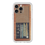 スリムプロテクションプレミアムケース with MagSafe［ RETORO RADIO - Brown ］