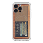スリムプロテクションプレミアムケース with MagSafe［ RETORO RADIO - Brown ］