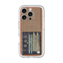 スリムプロテクションプレミアムケース with MagSafe［ RETORO RADIO - Brown ］
