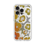 スリムプロテクションプレミアムケース with MagSafe［ y2k(Year2000) - Flower - Yellow Gray ］
