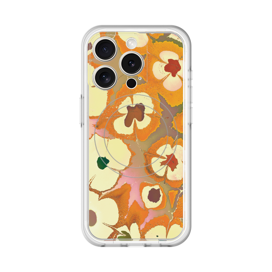 スリムプロテクションプレミアムケース with MagSafe［ y2k(Year2000) - Flower - Orange Pink ］