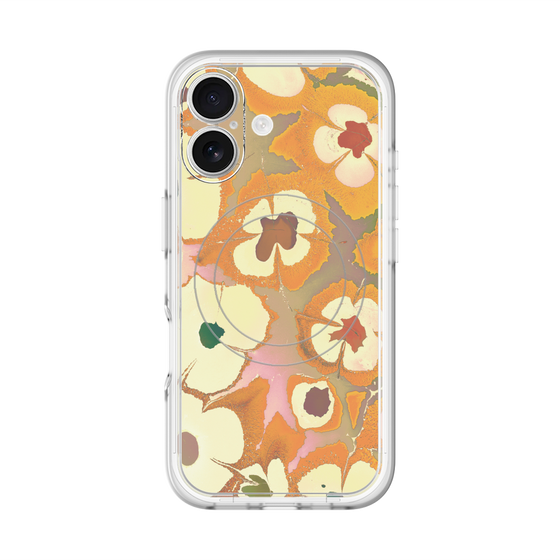 スリムプロテクションプレミアムケース with MagSafe［ y2k(Year2000) - Flower - Orange Pink ］