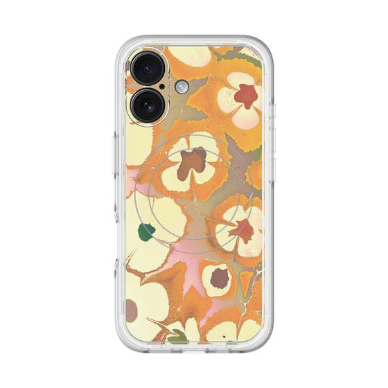 スリムプロテクションプレミアムケース with MagSafe［ y2k(Year2000) - Flower - Orange Pink ］