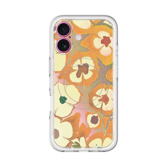スリムプロテクションプレミアムケース with MagSafe［ y2k(Year2000) - Flower - Orange Pink ］