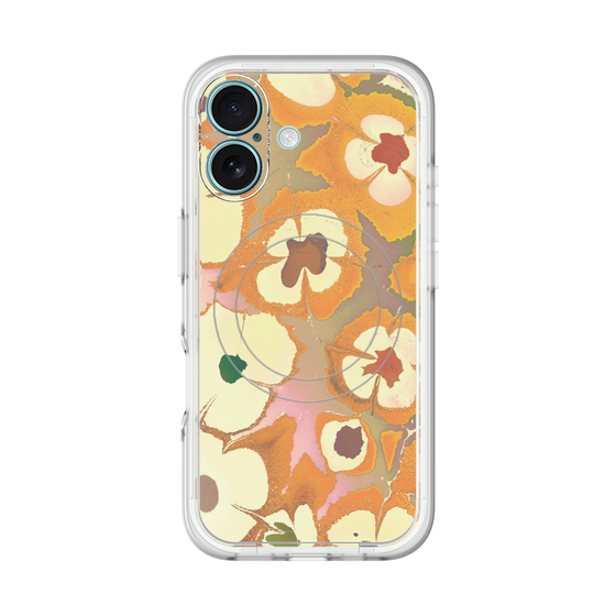 スリムプロテクションプレミアムケース with MagSafe［ y2k(Year2000) - Flower - Orange Pink ］