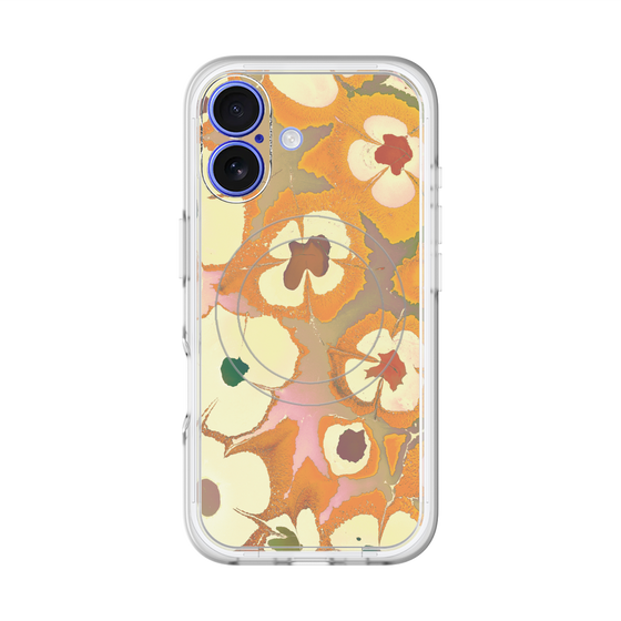 スリムプロテクションプレミアムケース with MagSafe［ y2k(Year2000) - Flower - Orange Pink ］