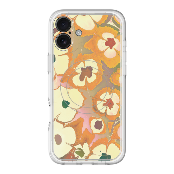 スリムプロテクションプレミアムケース with MagSafe［ y2k(Year2000) - Flower - Orange Pink ］
