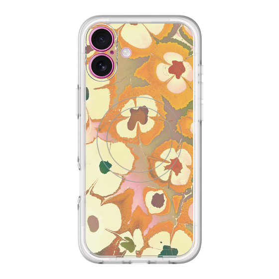 スリムプロテクションプレミアムケース with MagSafe［ y2k(Year2000) - Flower - Orange Pink ］