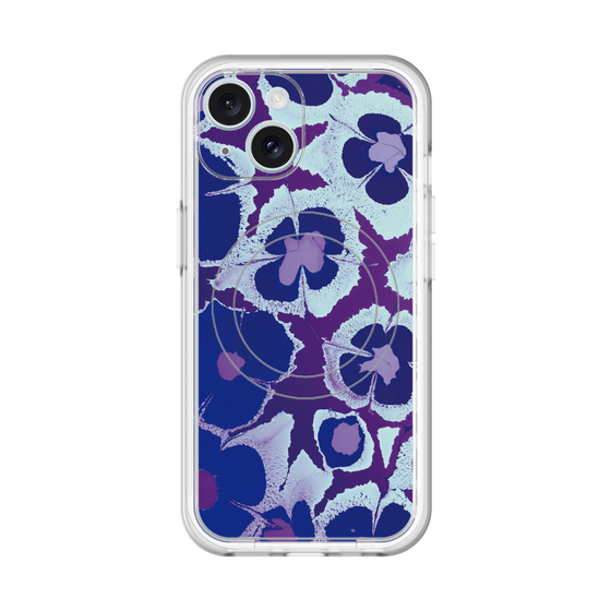 スリムプロテクションプレミアムケース with MagSafe［ y2k(Year2000) - Flower - Rich Purple ］