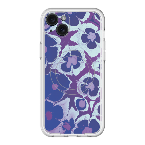 スリムプロテクションプレミアムケース with MagSafe［ y2k(Year2000) - Flower - Rich Purple ］