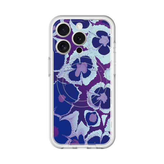 スリムプロテクションプレミアムケース with MagSafe［ y2k(Year2000) - Flower - Rich Purple ］