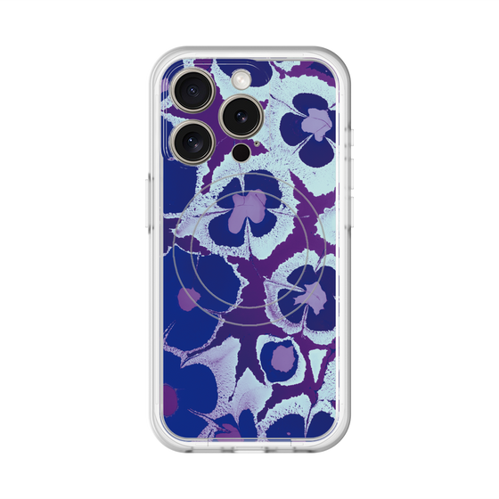 スリムプロテクションプレミアムケース with MagSafe［ y2k(Year2000) - Flower - Rich Purple ］