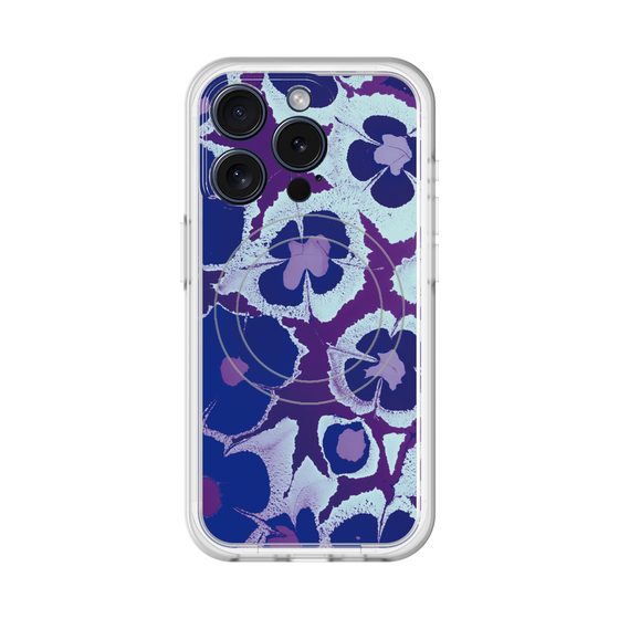 スリムプロテクションプレミアムケース with MagSafe［ y2k(Year2000) - Flower - Rich Purple ］