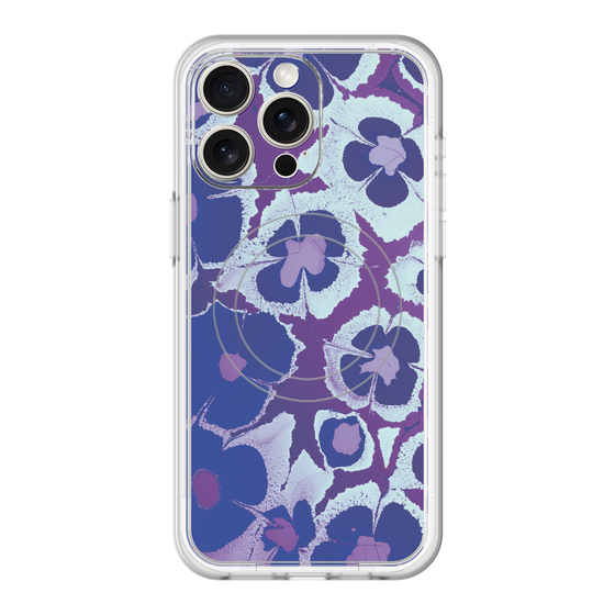 スリムプロテクションプレミアムケース with MagSafe［ y2k(Year2000) - Flower - Rich Purple ］