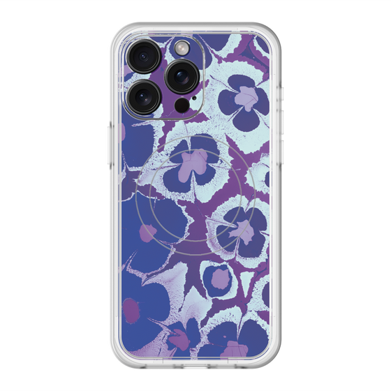 スリムプロテクションプレミアムケース with MagSafe［ y2k(Year2000) - Flower - Rich Purple ］
