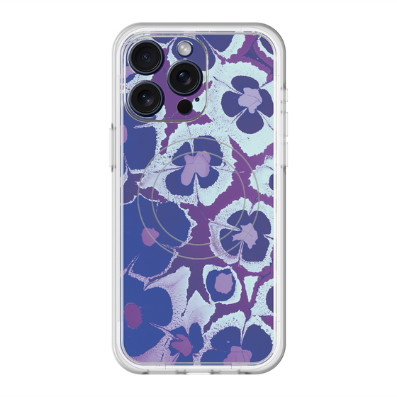 スリムプロテクションプレミアムケース with MagSafe［ y2k(Year2000) - Flower - Rich Purple ］
