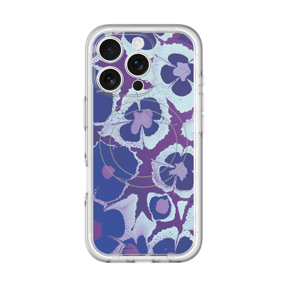 スリムプロテクションプレミアムケース with MagSafe［ y2k(Year2000) - Flower - Rich Purple ］