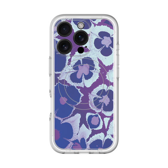 スリムプロテクションプレミアムケース with MagSafe［ y2k(Year2000) - Flower - Rich Purple ］