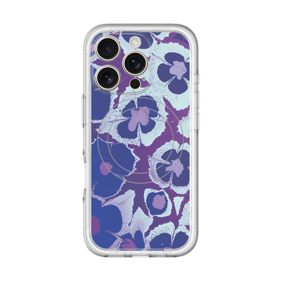 スリムプロテクションプレミアムケース with MagSafe［ y2k(Year2000) - Flower - Rich Purple ］