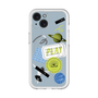 スリムプロテクションプレミアムケース with MagSafe［ Playful sticker - Dusty Blue ］
