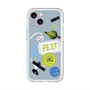 スリムプロテクションプレミアムケース with MagSafe［ Playful sticker - Dusty Blue ］
