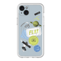スリムプロテクションプレミアムケース with MagSafe［ Playful sticker - Dusty Blue ］