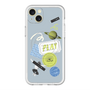 スリムプロテクションプレミアムケース with MagSafe［ Playful sticker - Dusty Blue ］