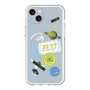 スリムプロテクションプレミアムケース with MagSafe［ Playful sticker - Dusty Blue ］