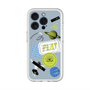 スリムプロテクションプレミアムケース with MagSafe［ Playful sticker - Dusty Blue ］